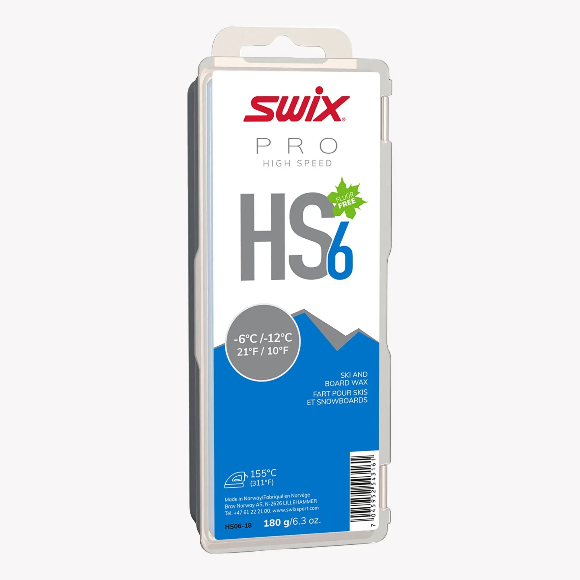 Wax & Liquid SWIX FART PRO HIGH SPEED HS6 180G | SKIRACING.FR